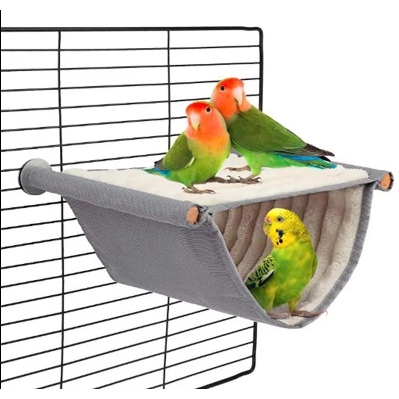 Cozy Bird Hammock Nest – Plush Hanging Swing for Parrots & Budgies