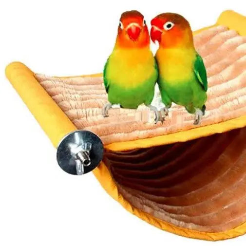 Cozy Bird Hammock Nest – Plush Hanging Swing for Parrots & Budgies