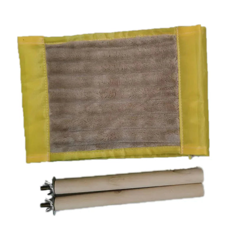 Cozy Bird Hammock Nest – Plush Hanging Swing for Parrots & Budgies