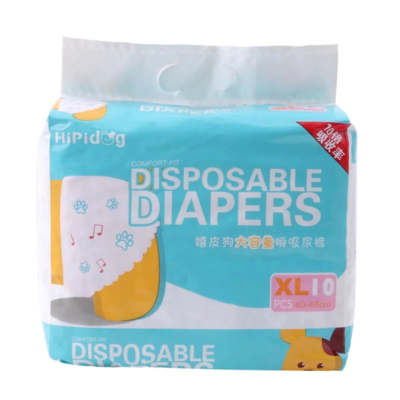 Disposable Dog Diapers – Super Absorbent & Leakproof (Pack of 10/12)