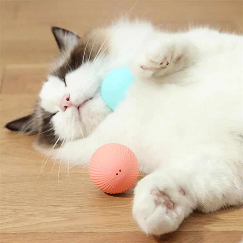 Smart Interactive Pet Ball – USB Rechargeable Auto-Moving Toy for Dogs & Cats