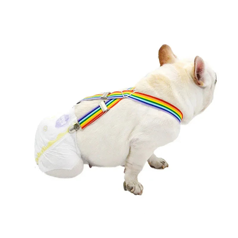 Adjustable Dog Diaper Suspenders with Belly Bands