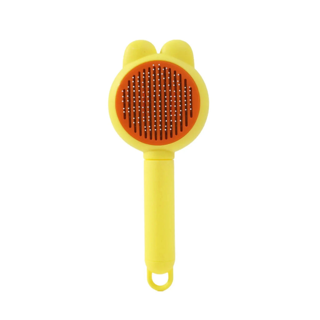 Self-Cleaning Pet Grooming Comb – One-Click Hair Removal & Massage for Cats & Dogs