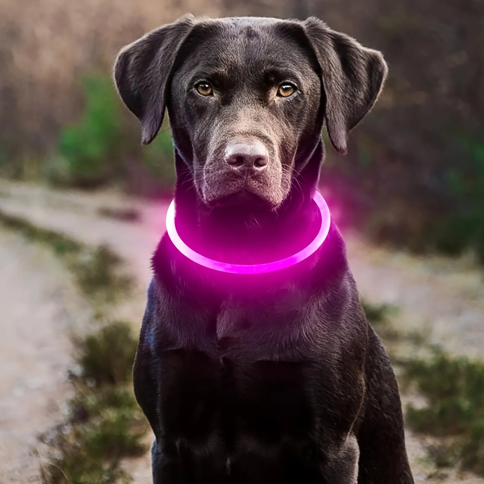 LED Dog Collar – USB Rechargeable Luminous Safety Collar for Night Walks