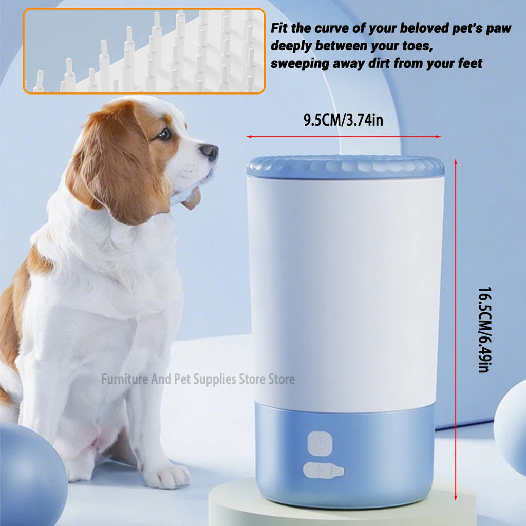Electric Pet Paw Cleaner – Automatic USB Rechargeable Paw Washing Cup for Dogs & Cats | IPX4 Waterproof