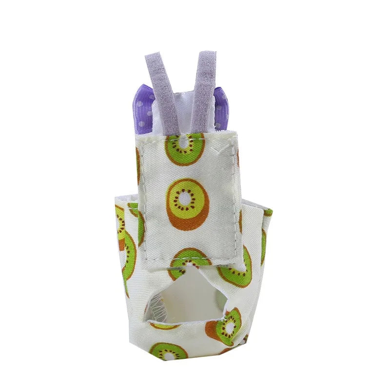 Bird Flight Suit & Diaper with Bowtie – 100% Cotton, Washable