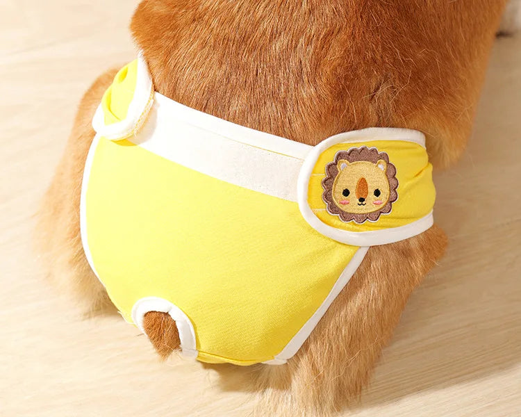 Reusable Female Dogs Diaper Pants Sanitary Female Dog Pants Diapers for Dogs Menstruation Pet Cat Physiological Safety Pants