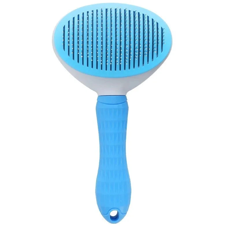 Self-Cleaning Pet Slicker Brush – Grooming & Dematting Comb for Dogs & Cats