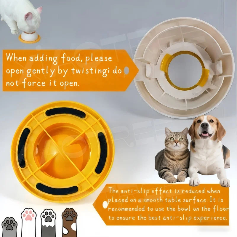 Pet Licking Bowl – Slow Feeder & Interactive Toy for Dogs & Cats