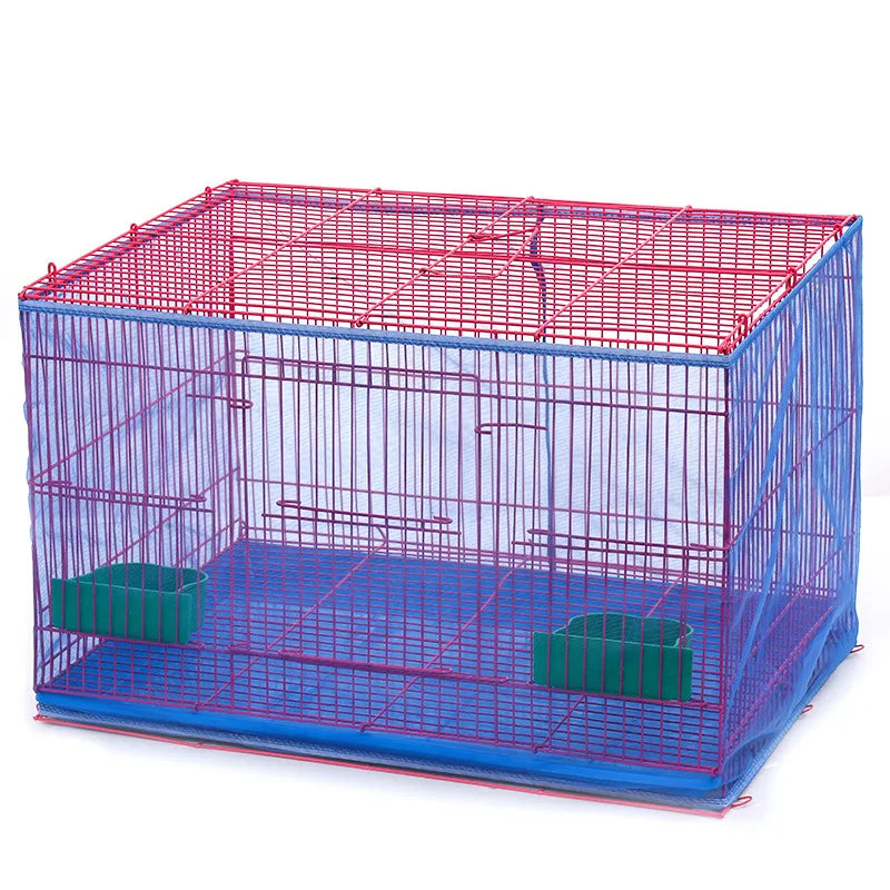 Bird Cage Seed Catcher Net Cover – Stretchy Mesh Skirt for Parrots & Small Birds