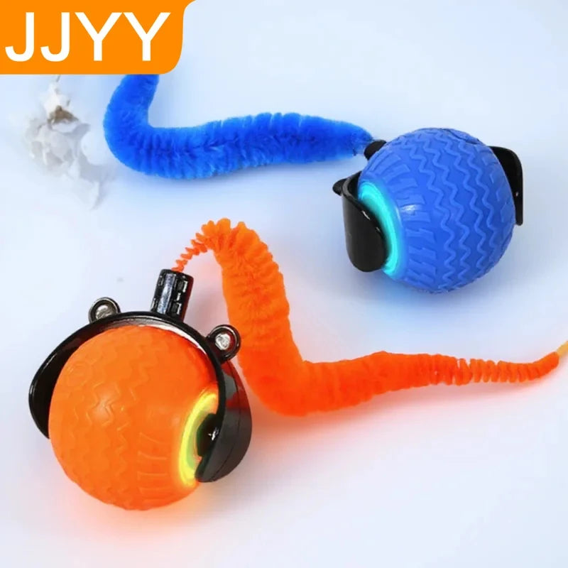 Smart Interactive Cat Ball Toy – Auto-Rolling LED with 3 Speed Modes