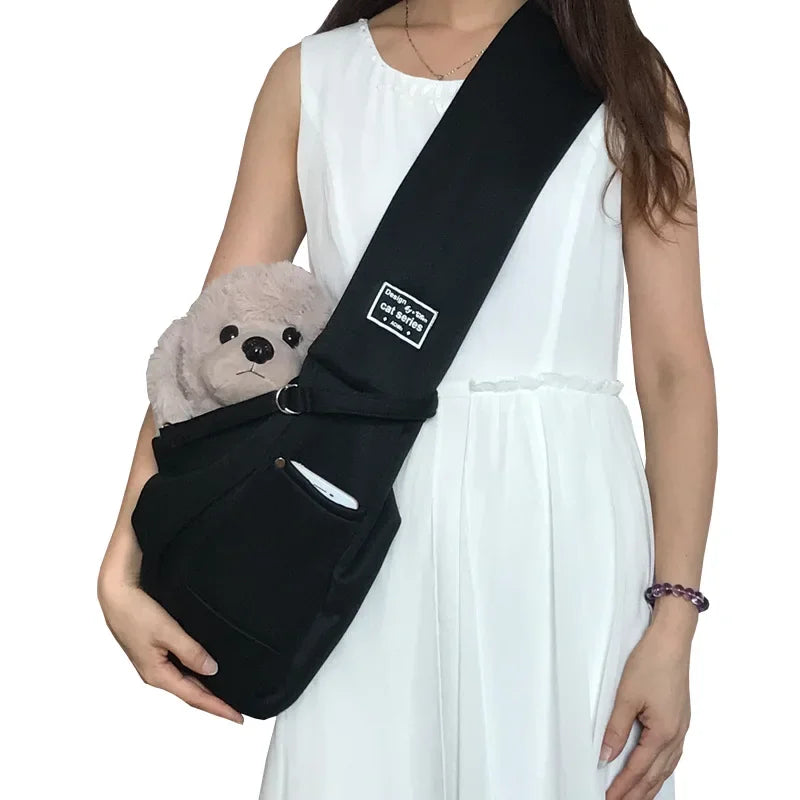 Pet Sling Carrier Bag – Hands-Free Shoulder Bag for Small Dogs & Cats