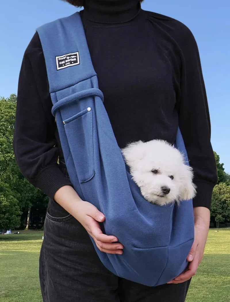 Pet Sling Carrier Bag – Hands-Free Shoulder Bag for Small Dogs & Cats