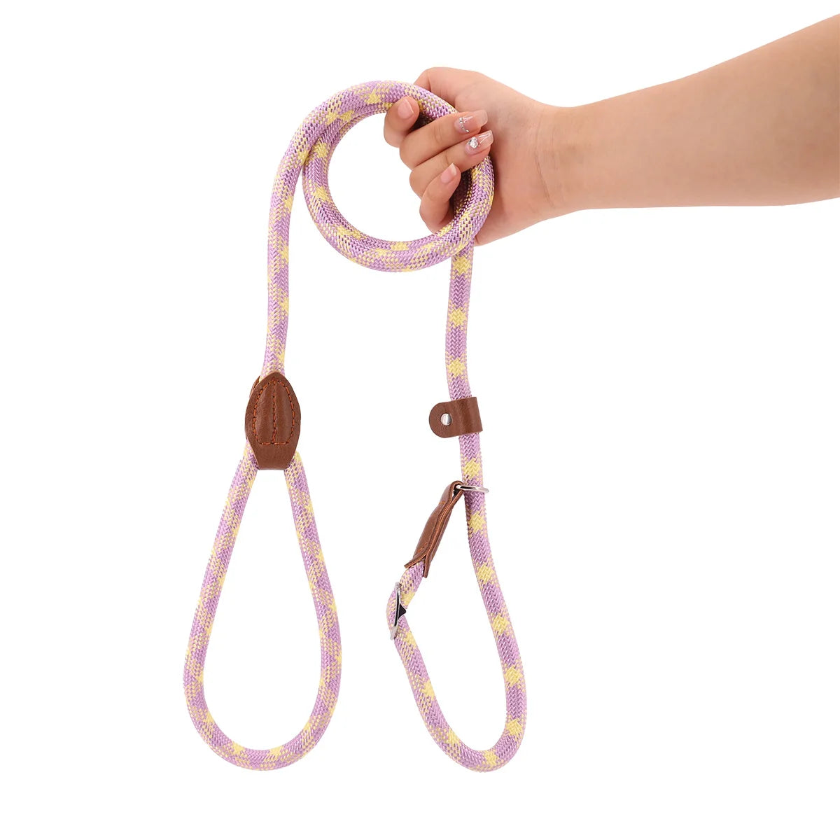 Non-Slip Braided Nylon Dog Leash – Heavy Duty, No-Pull for Small, Medium & Large Dogs | M/L/XL