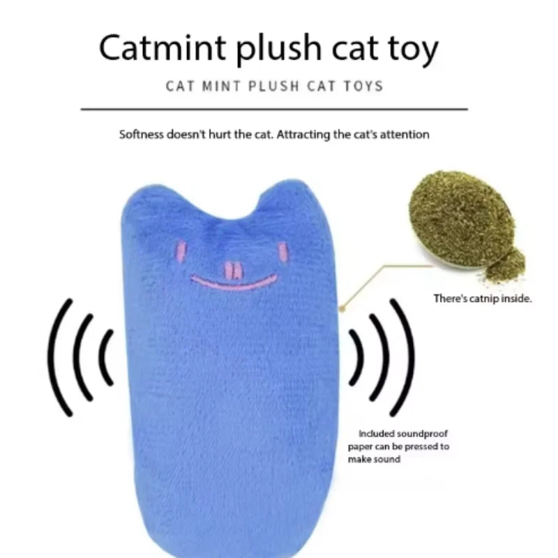 Catnip Velvet Chew Toy – Interactive Plush Toy for Cats & Kittens