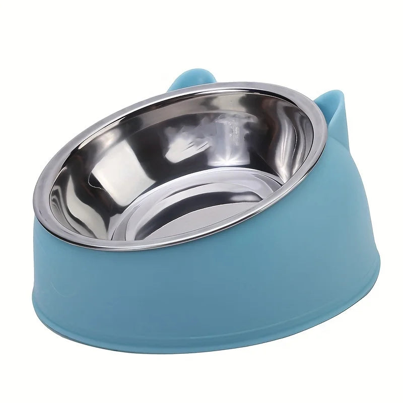 Stainless Steel Pet Bowl – Non-Slip Food & Water Feeder for Cats & Dogs