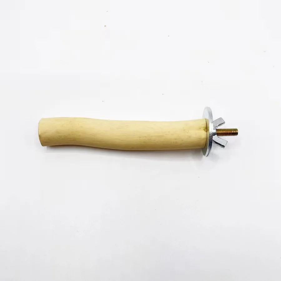 Natural Wood Parrot Perch Branch — Bird Cage Swing & Standing Toy