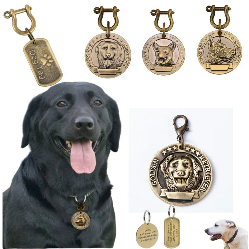 Personalized Engraved Pet ID Tag – Custom Name & Phone for Dogs & Cats