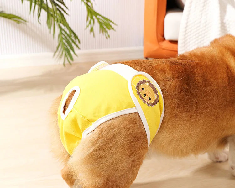 Reusable Female Dogs Diaper Pants Sanitary Female Dog Pants Diapers for Dogs Menstruation Pet Cat Physiological Safety Pants