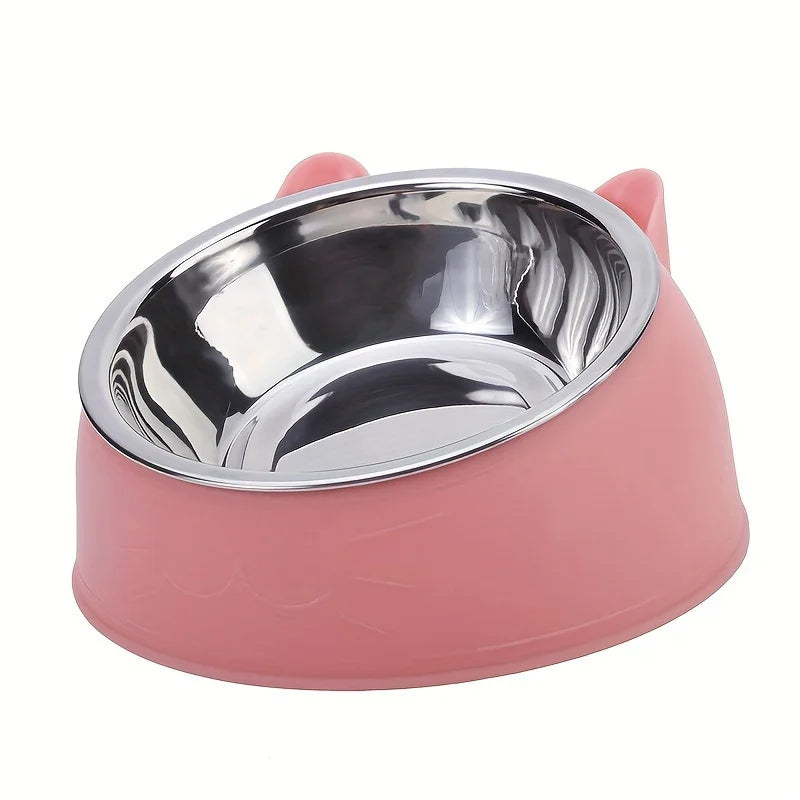 Stainless Steel Pet Bowl – Non-Slip Food & Water Feeder for Cats & Dogs