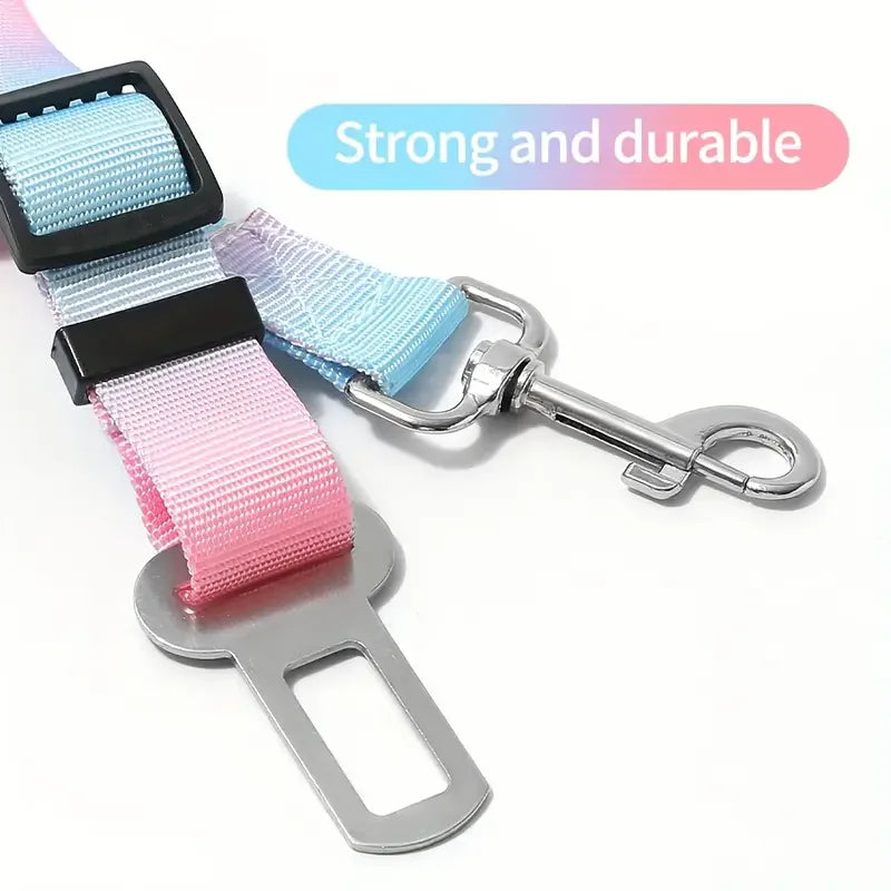 Pet Car Safety Belt – Adjustable Seatbelt Harness for Dogs & Cats