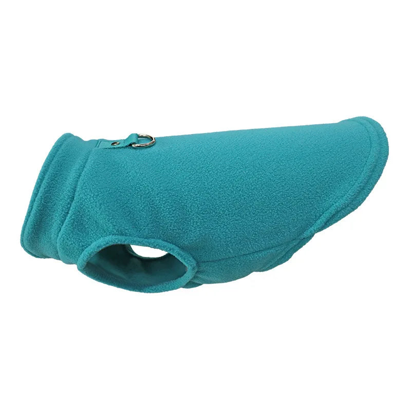 Soft Fleece Pet Vest Jacket with D-Ring | Dog & Cat Winter Coat