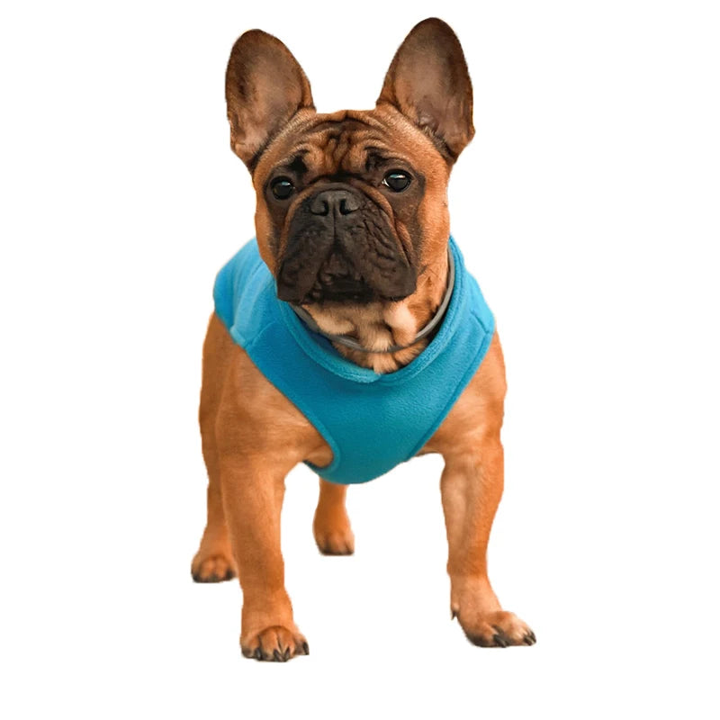 Soft Fleece Pet Vest Jacket with D-Ring | Dog & Cat Winter Coat