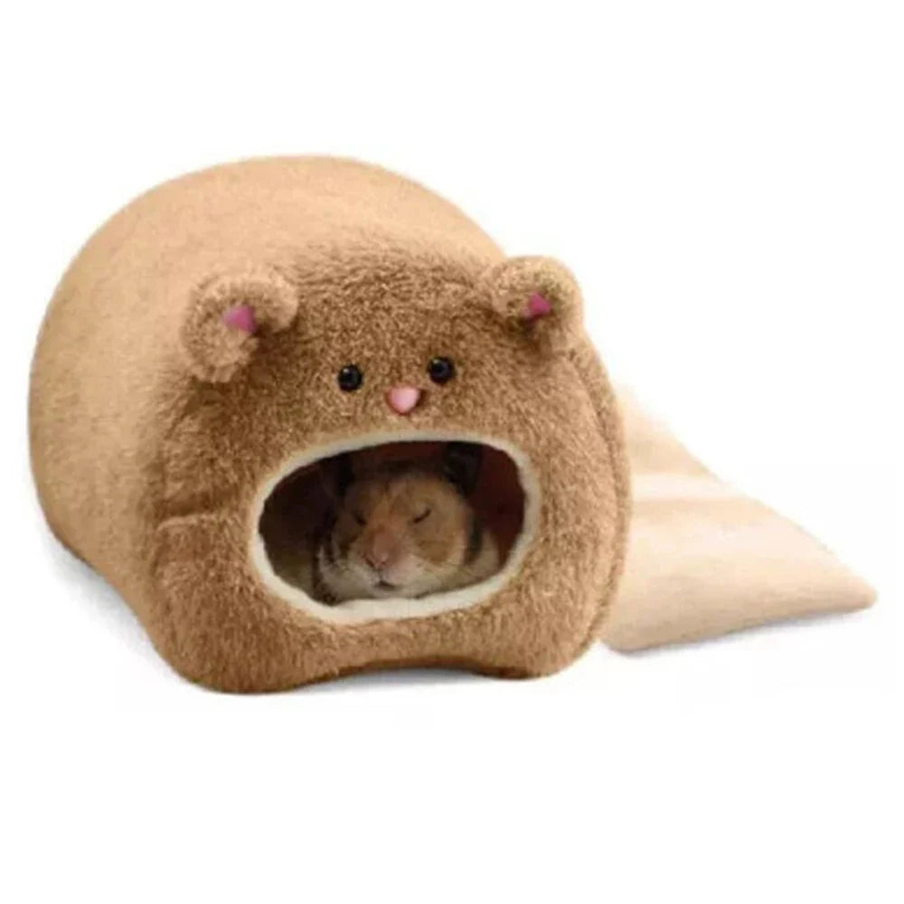 Cozy Small Pet Nest – Winter Warmth Fleece Bed for Hamsters, Rabbits & Squirrels