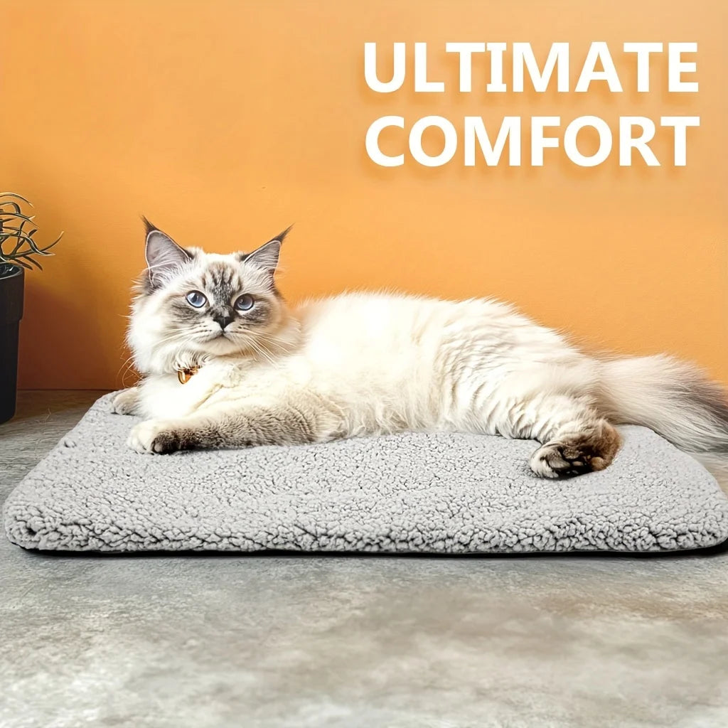 Self-Heating Pet Blanket & Mat – Washable Thermal Pad for Cats & Dogs