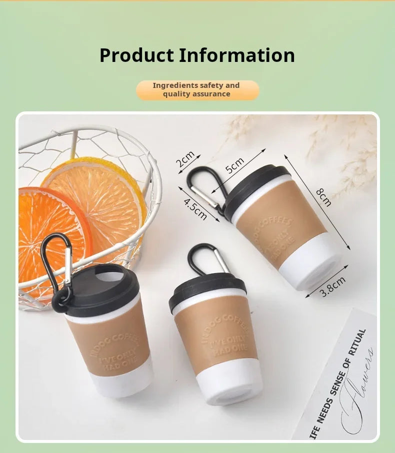 Coffee Cup Pet Waste Bag Dispenser – Portable Dog Walking Accessory