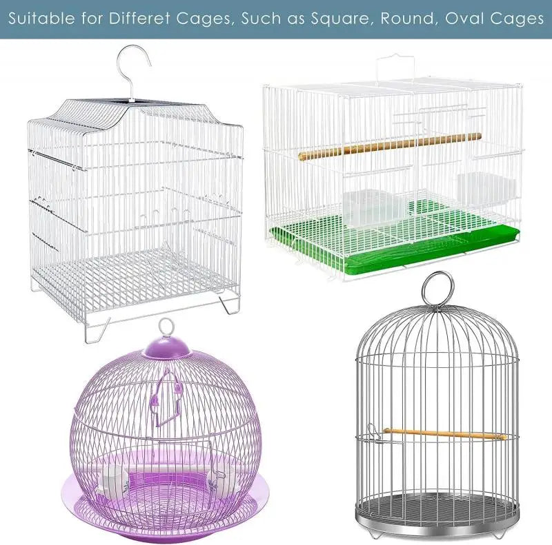 Bird Cage Seed Catcher Net Cover – Stretchy Mesh Skirt for Parrots & Small Birds