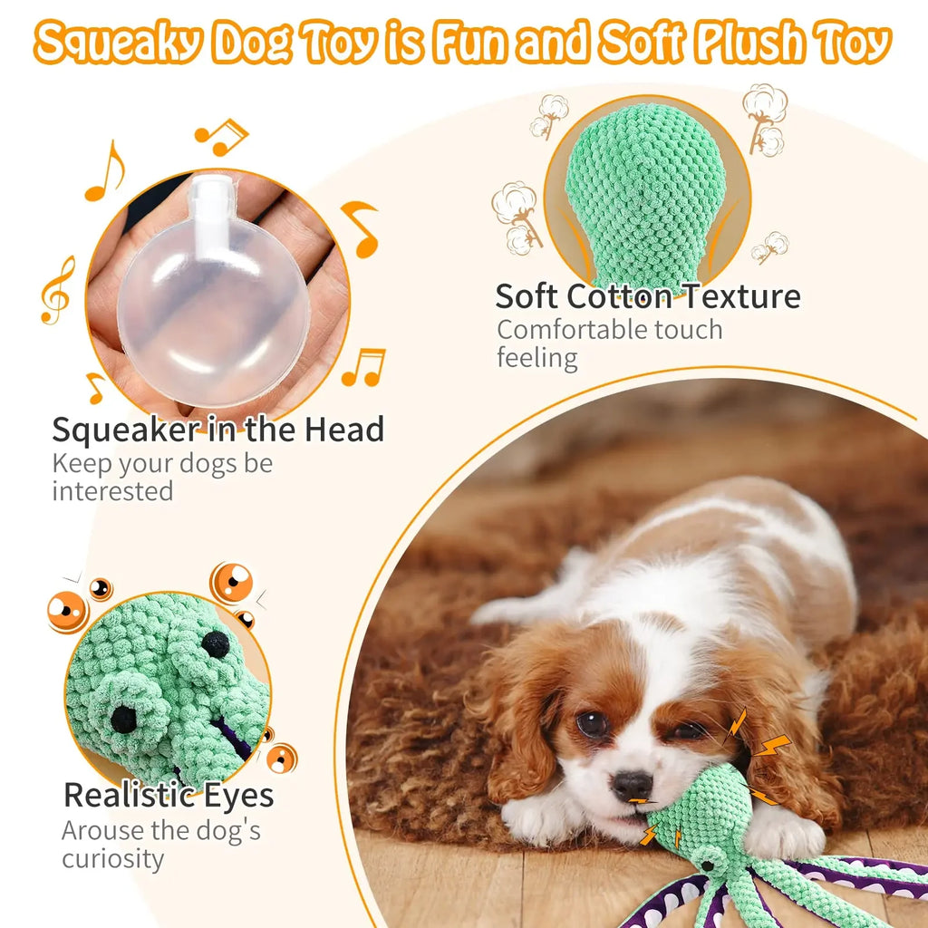 Plush Squeaky Dog Toy – Interactive Chew & Cuddle Toy for Dogs