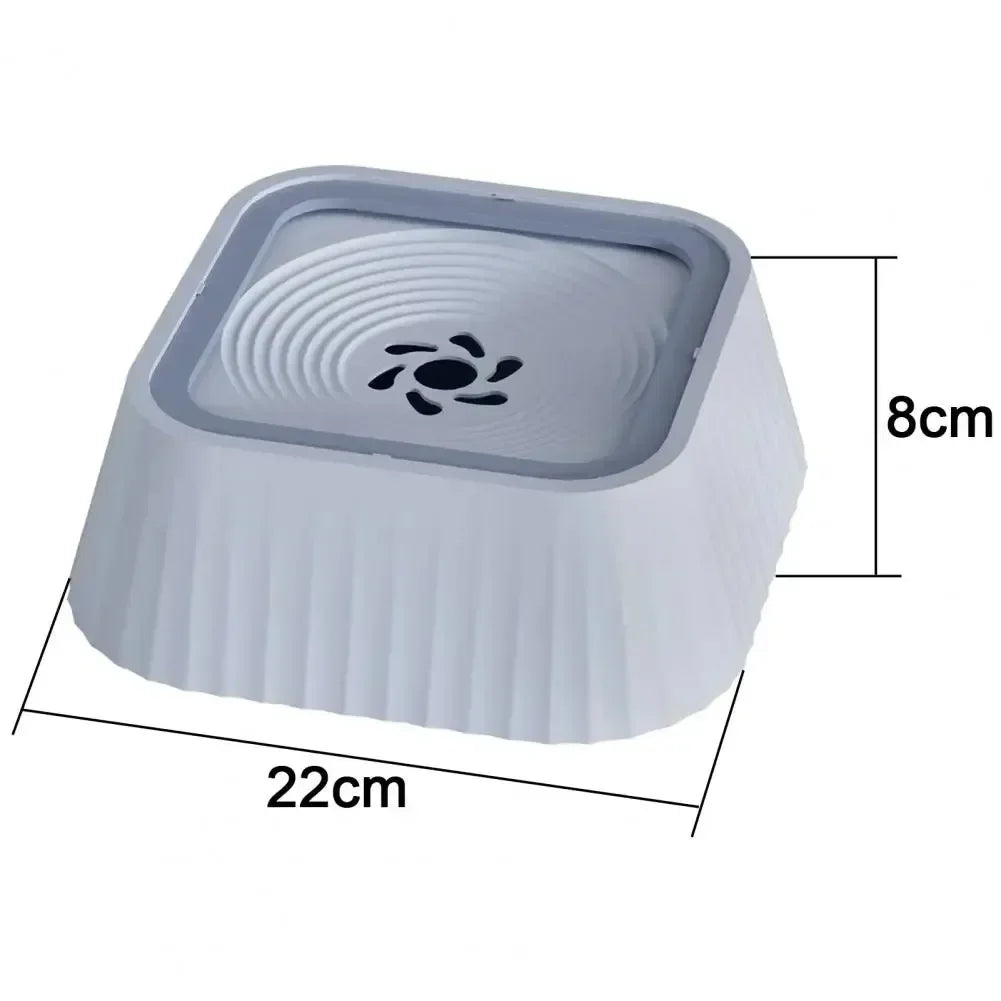 Anti-Splash Dog Water Bowl with Floating Plate – Slow Feeder, No-Spill, Clean Drinking | 22cm