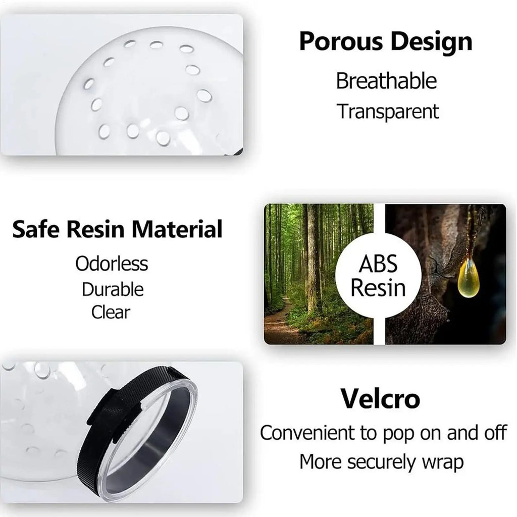 Breathable Cat Bubble Muzzle – Transparent Protective Helmet for Grooming & Anti-Bite Safety