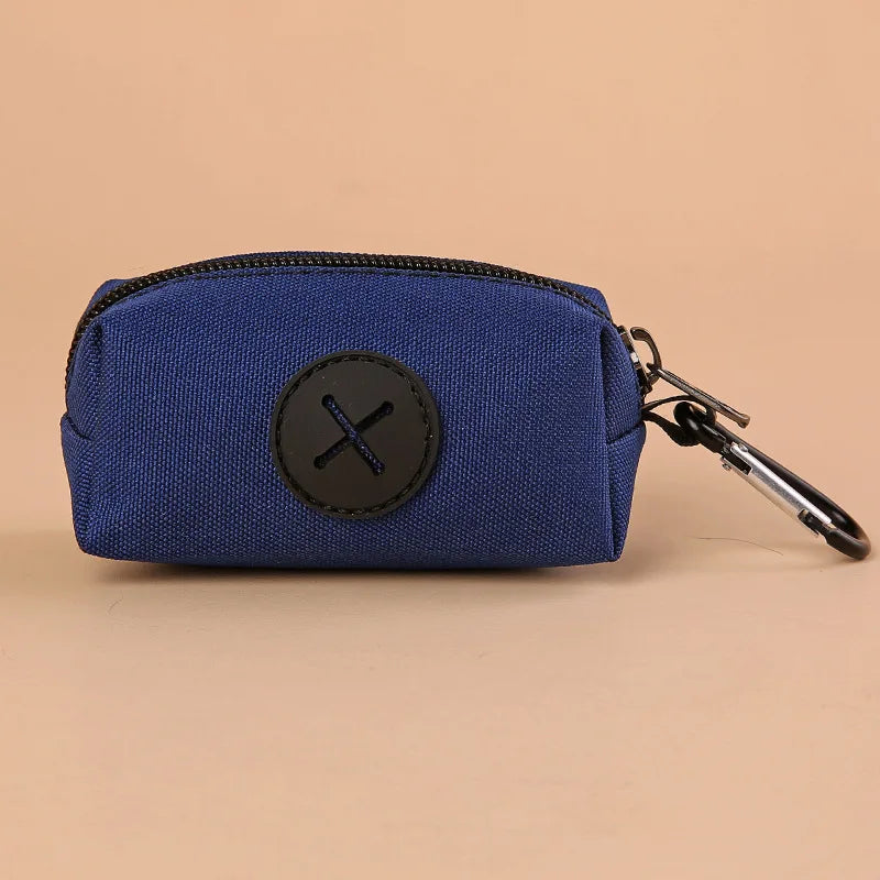 Pet Waste Bag Dispenser with Carabiner Clip – Durable Canvas Holder for Dogs