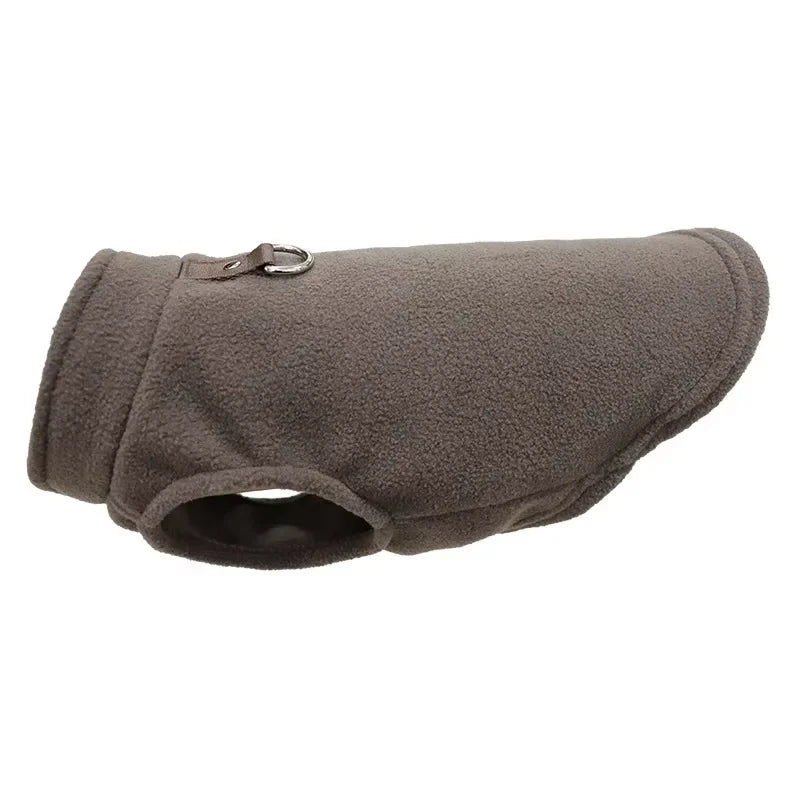 Soft Fleece Pet Vest Jacket with D-Ring | Dog & Cat Winter Coat