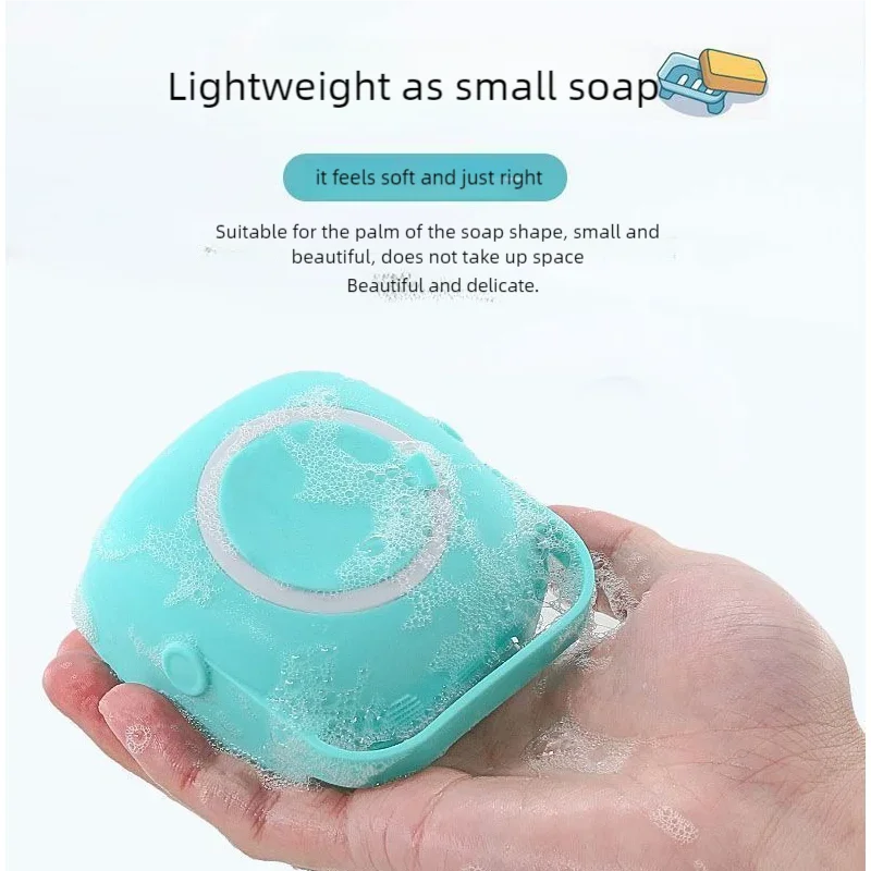 Pet Bathing & Massage Brush with Shampoo Dispenser