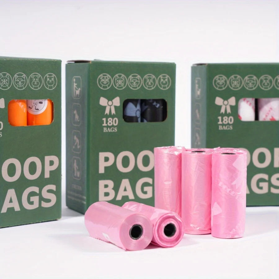 Premium Dog Waste Bags – Extra Thick & Leak-Proof | 8 Rolls / 120 Bags