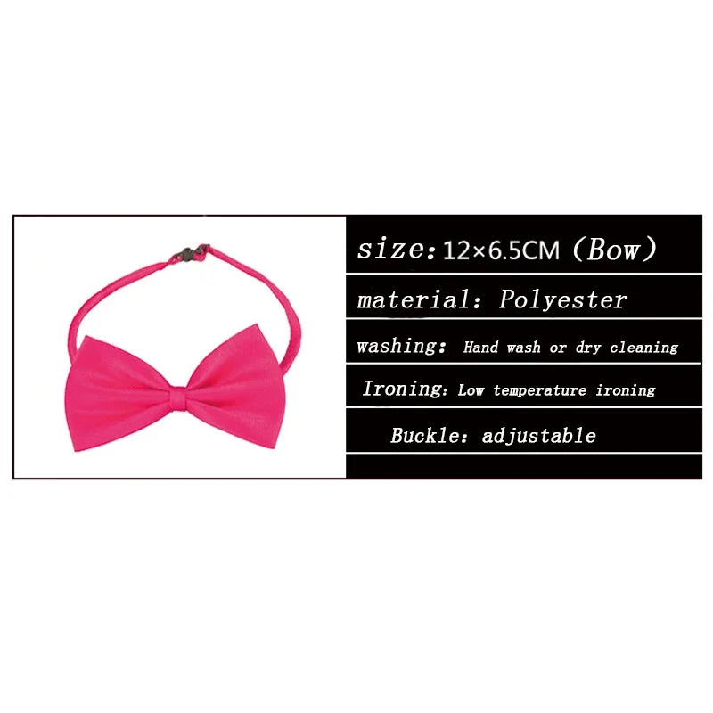 Adjustable Pet Bow Tie – Cats & Dogs | Stylish Collar Accessory