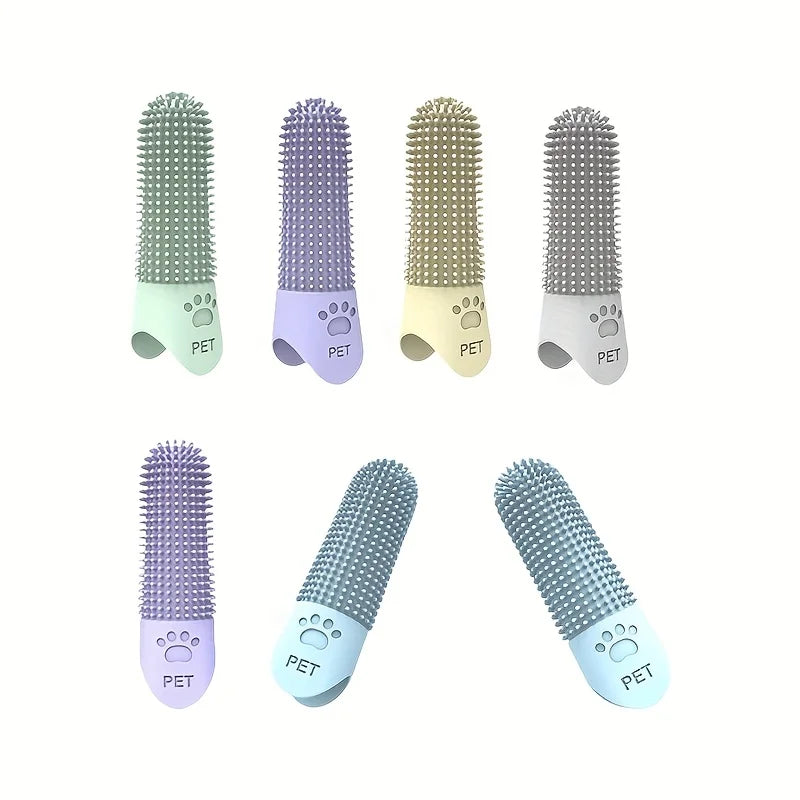 360° Silicone Finger Toothbrush for Dogs & Cats – Gentle Dental Cleaning for All Breeds