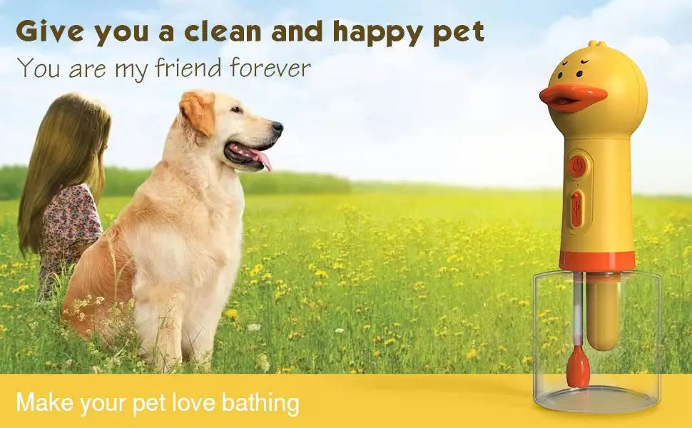 Electric Pet Foam Bath Dispenser – USB Rechargeable | Dog & Cat Grooming