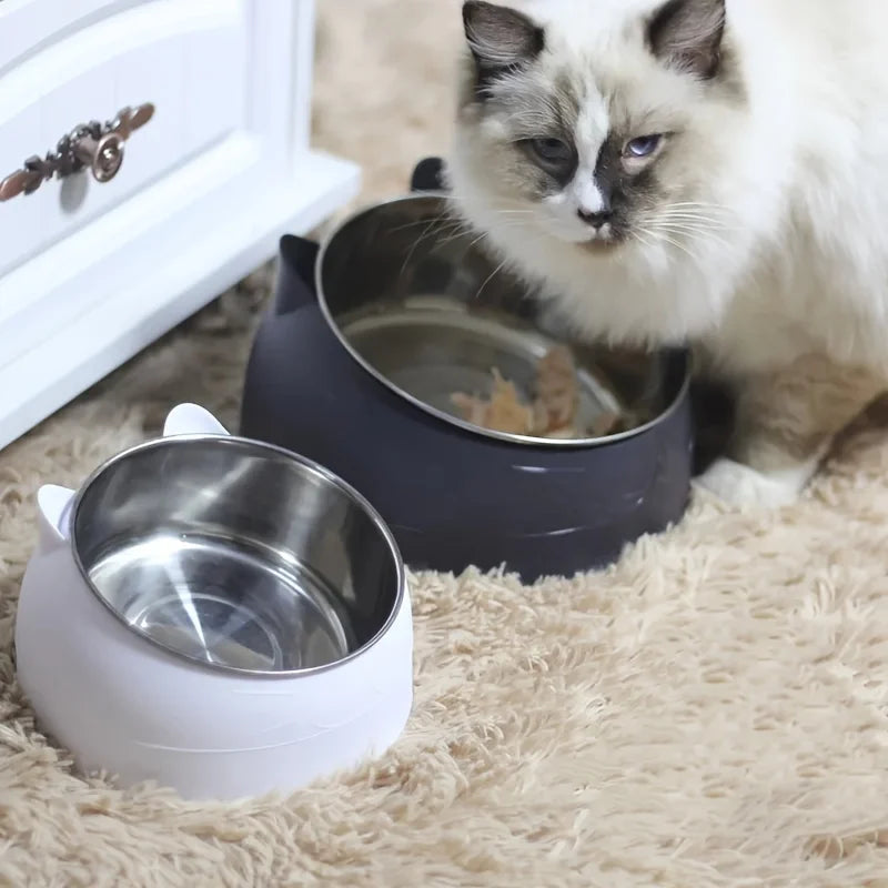 Stainless Steel Pet Bowl – Non-Slip Food & Water Feeder for Cats & Dogs