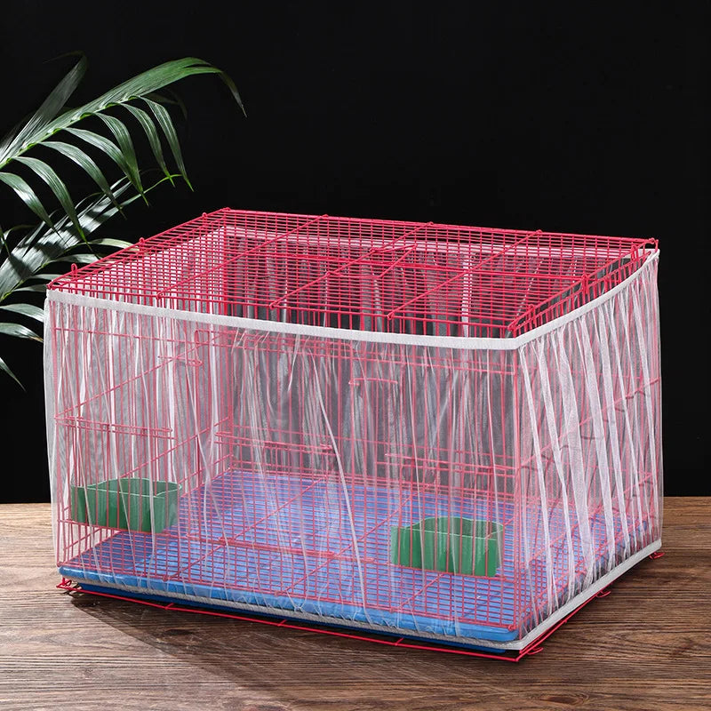 Bird Cage Seed Catcher Net Cover – Stretchy Mesh Skirt for Parrots & Small Birds
