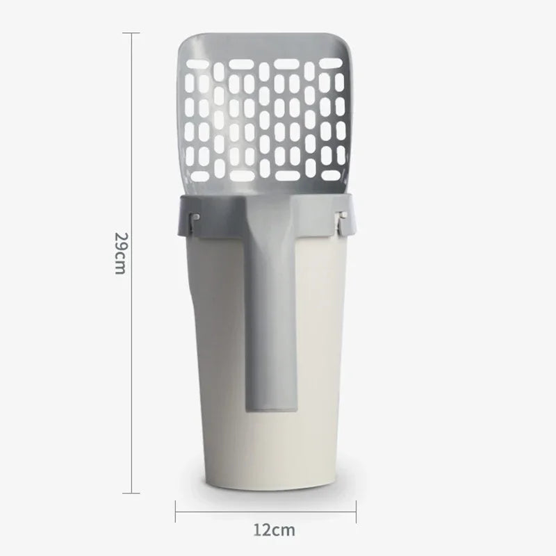 Cat Litter Scoop with Waste Bin – Self-Cleaning Cat Toilet Accessory
