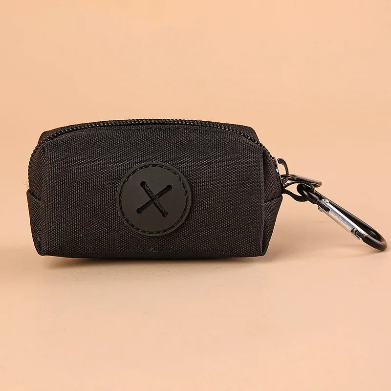 Pet Waste Bag Dispenser with Carabiner Clip – Durable Canvas Holder for Dogs