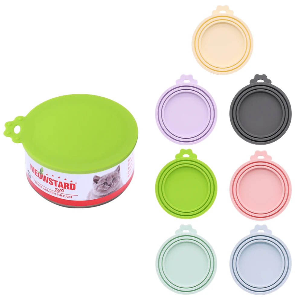 Reusable Silicone Pet Can Lid – BPA-Free Food Cover for Dog & Cat Cans