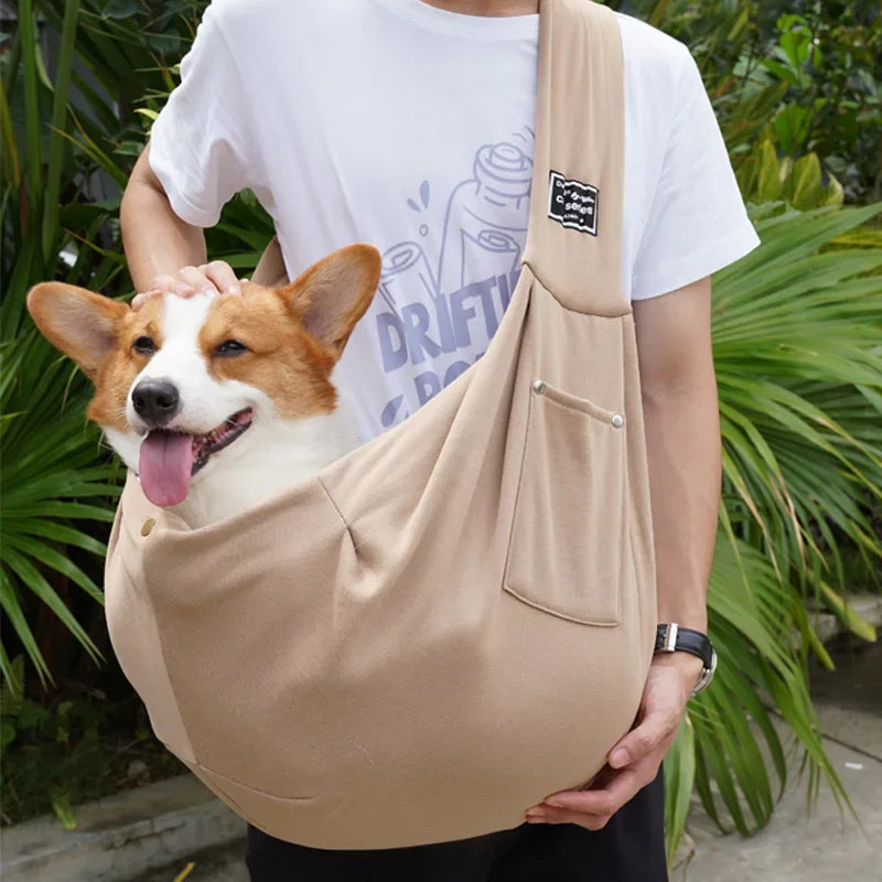 Pet Sling Carrier Bag – Hands-Free Shoulder Bag for Small Dogs & Cats