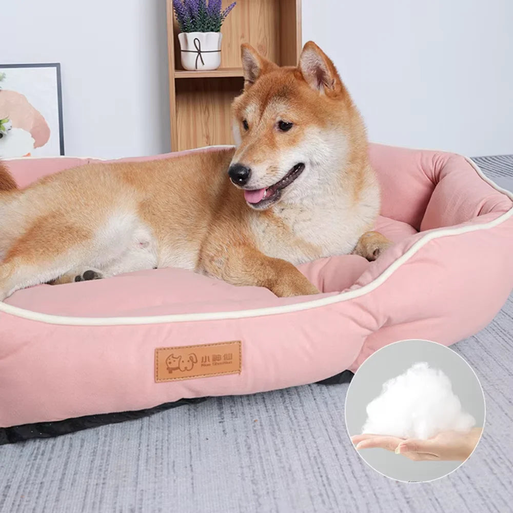Corduroy Pet Sofa Bed – Cozy Dog & Cat Lounger