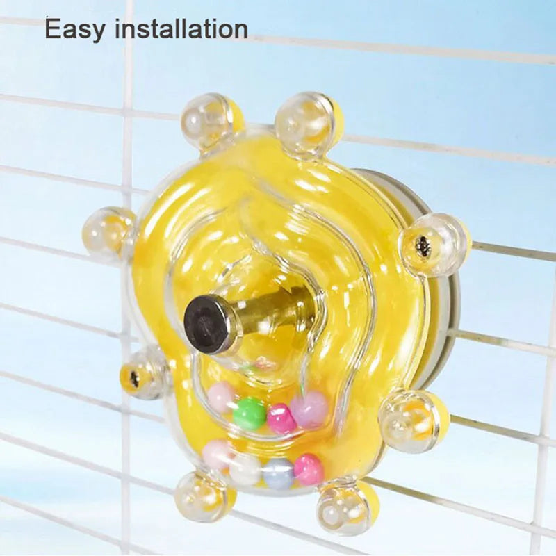 Rotating Treat Dispenser Toy for Parrots & Birds – Mental Stimulation & Enrichment