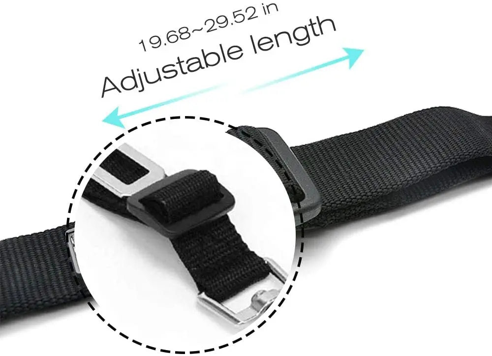 Pet Car Safety Belt – Adjustable Dog & Cat Harness Clip